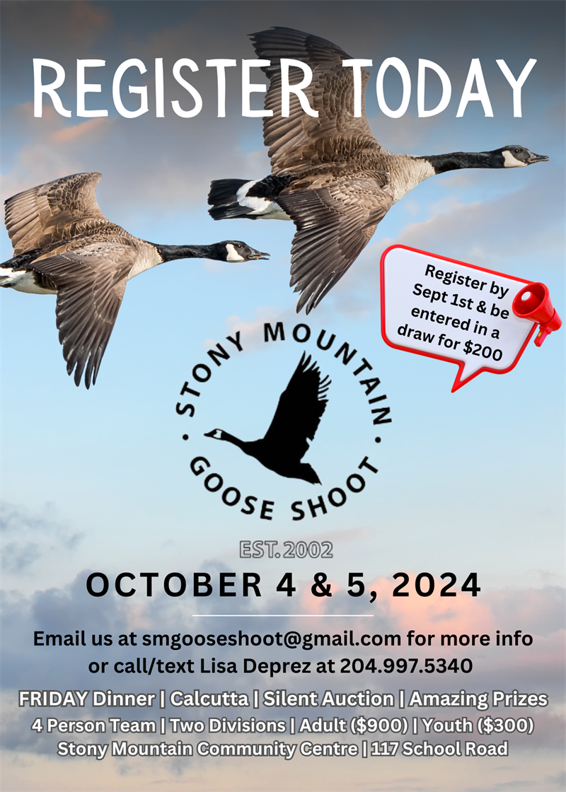 Goose shoot 2024 flyer